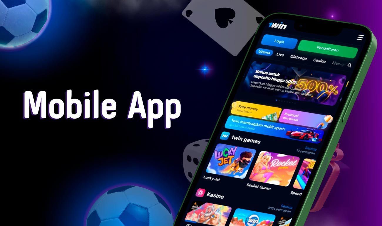 Access the extensive features of 1win through the mobile application for both Android and iOS devices.